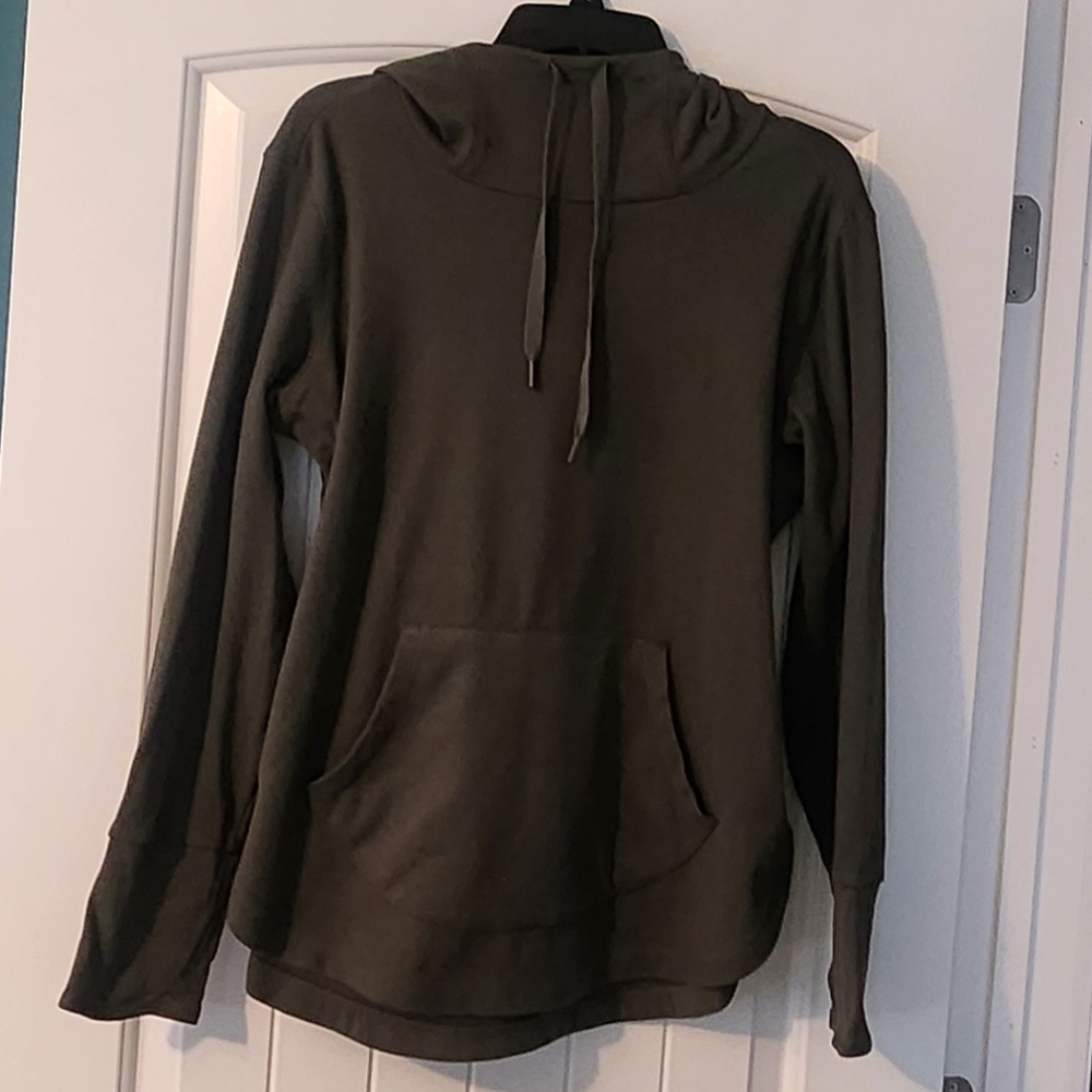 Dark Green Reebok Microfleece Hoodie